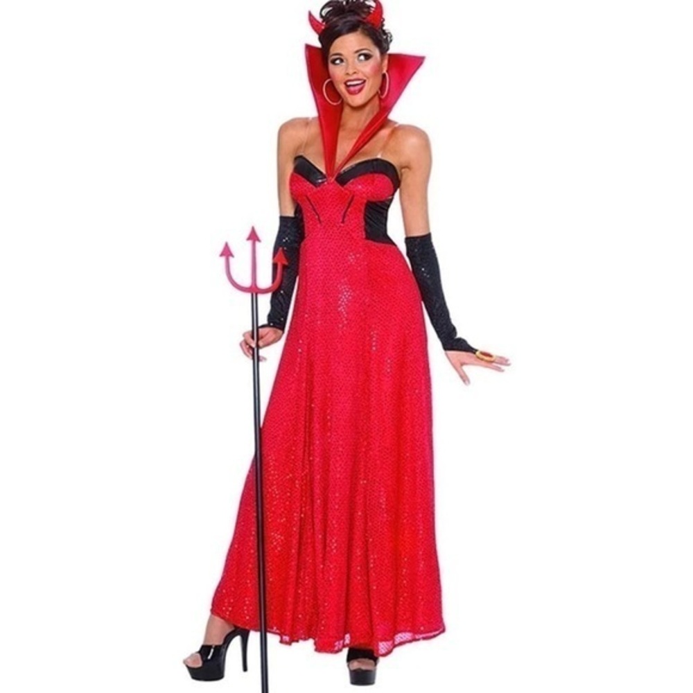 FRANCO AMERICAN Novelty Co Hollywood Devil Red Costume Adult size large